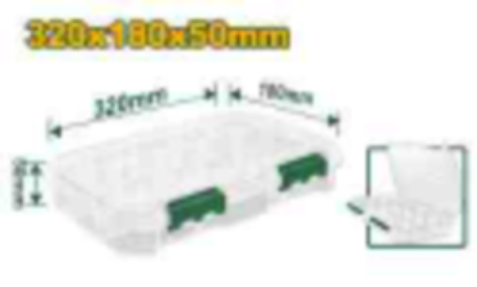 JADEVER Transparent Screw Organizer 5×18×32 Durable & Customizable