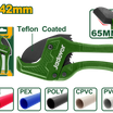JADEVER PVC Pipe Cutter 3-42mm – Aluminum One-Time Cut Pipe Cutter (JDPC54642)