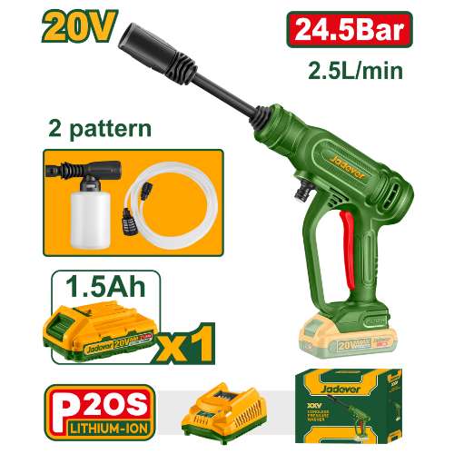 Jadever JDQX01202 Cordless Pressure Washer | Portable & Powerful
