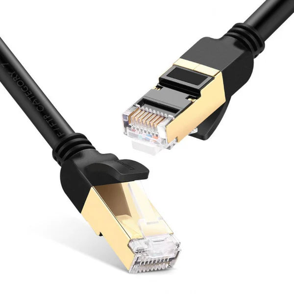 Ugreen Cat 7 F/FTP 10M LAN Cable (Black) – 10Gbps