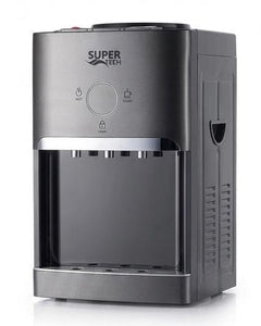 Super Tech Tabletop Inverter Water Dispenser RAX5-2-63TB – 3 Taps, 7L Capacity, Black & Grey