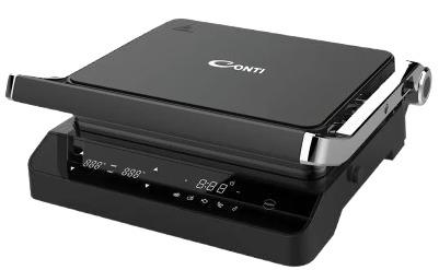شواية كهربائية Conti GT2202-TG 2000W 180° صفائح غير لاصقة
