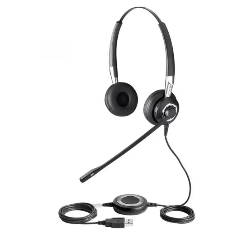 Jabra Biz 2400 II Duo USB Headset – Noise-Cancelling Mic, MS Teams Certified | Contact Center