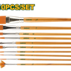 Jadever 10-Piece Paint Brush Set High Precision & Comfort