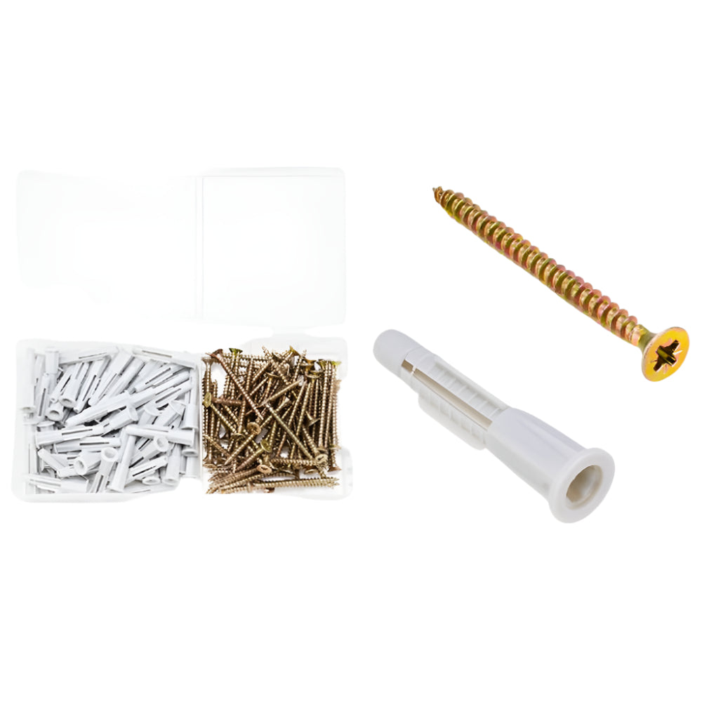 Jadever 140 Piece Screw and Wedge Set Versatile