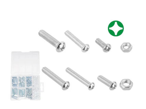 Jadever 164 piece Fine Thread Screw Set Versatile & Durable - Silver