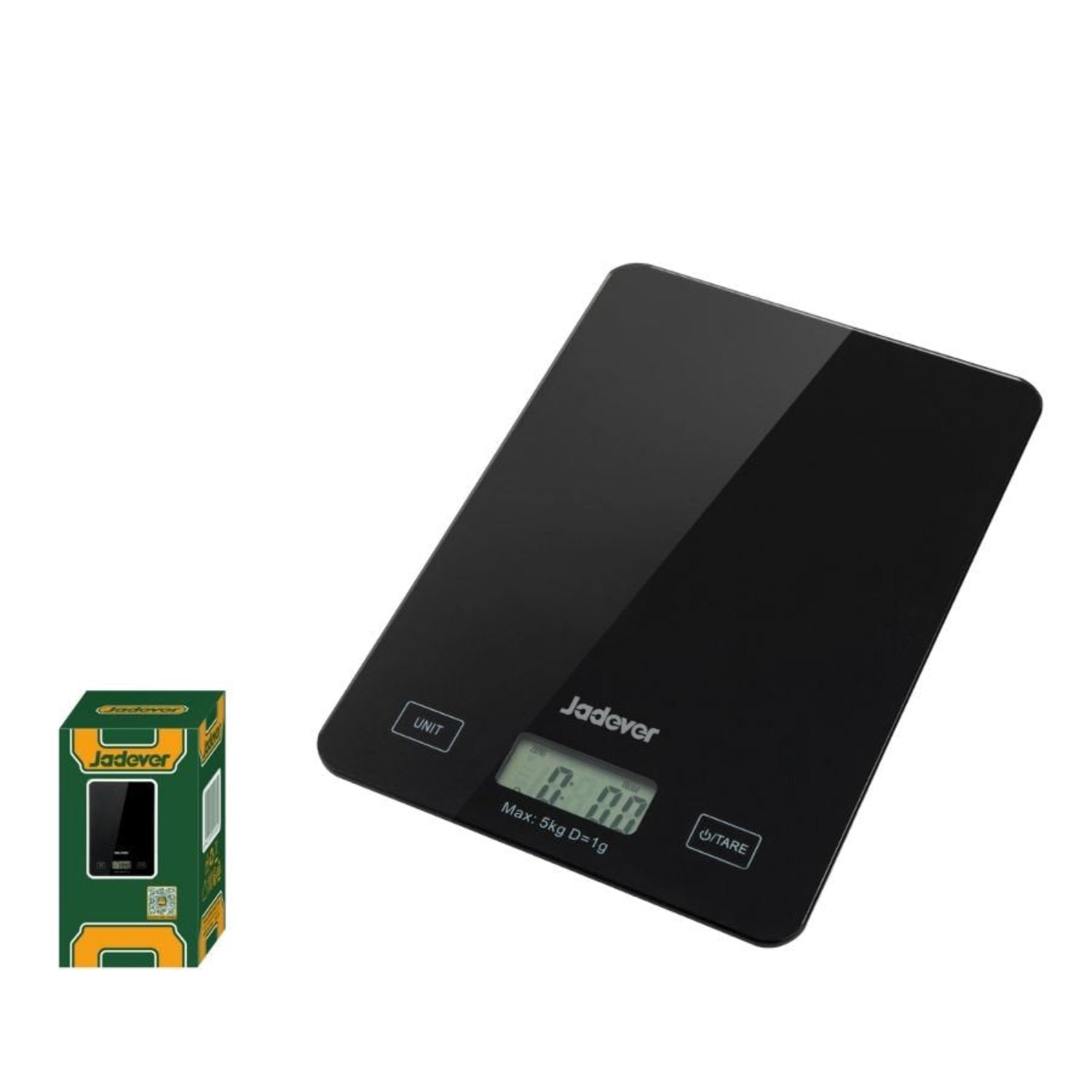 Jadever 5kg Glass Kitchen Scale Precision & Style