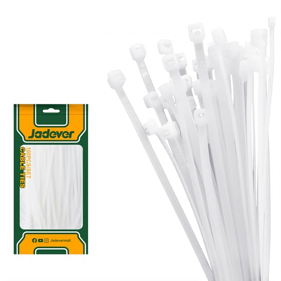 Jadever Cable Tie 100×2.5mm Secure & Flexible