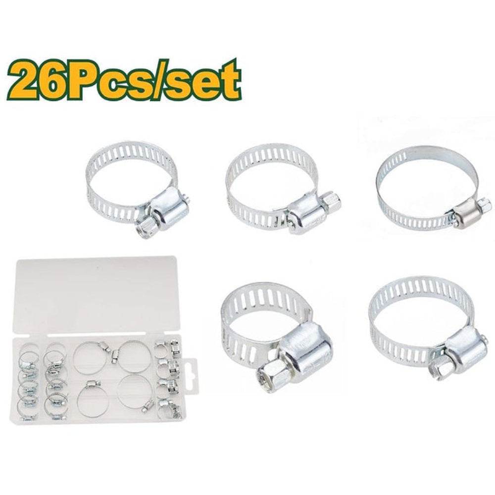 Jadever Hose Clamps Set 26 Pieces Durable & Versatile