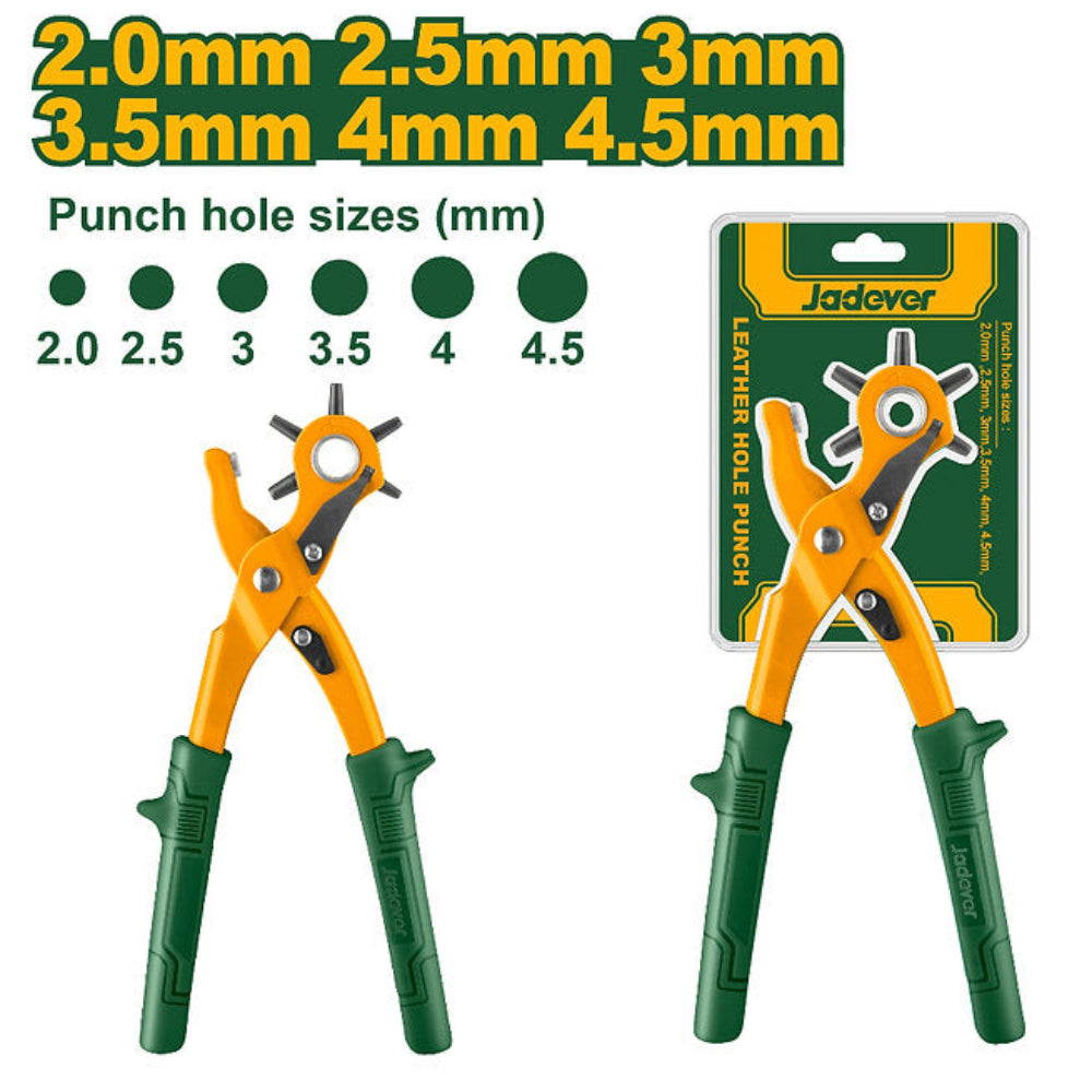Jadever Multi-Size Leather Hole Punch Precision & Durability