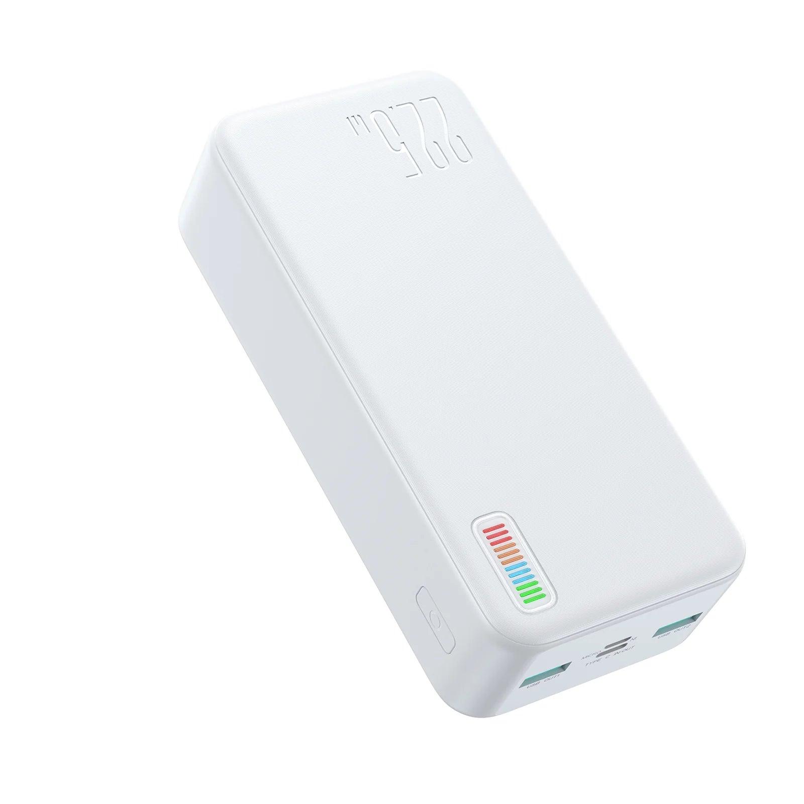 JoyRoom Dazzling 30000mAh Power Bank with 22.5W Fast Charging -  White