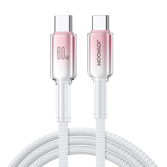 Joyroom 60W Fast Charging Data Cable, Durable & Flexible -  White