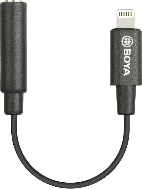 BOYA BY-K3 Lightning Audio Adapter – iPhone Mic Connection