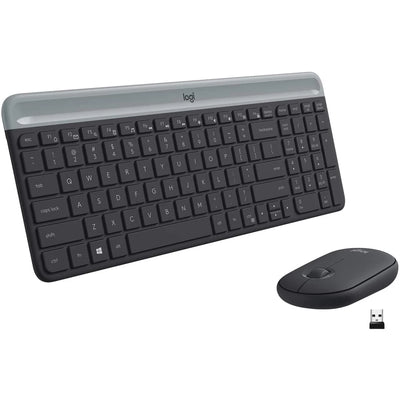 لوجيتك MK470 سليم كومبو – لوحة مفاتيح وفأرة لاسلكية صامتة