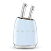 Smeg Knife Block Set – Pastel Blue