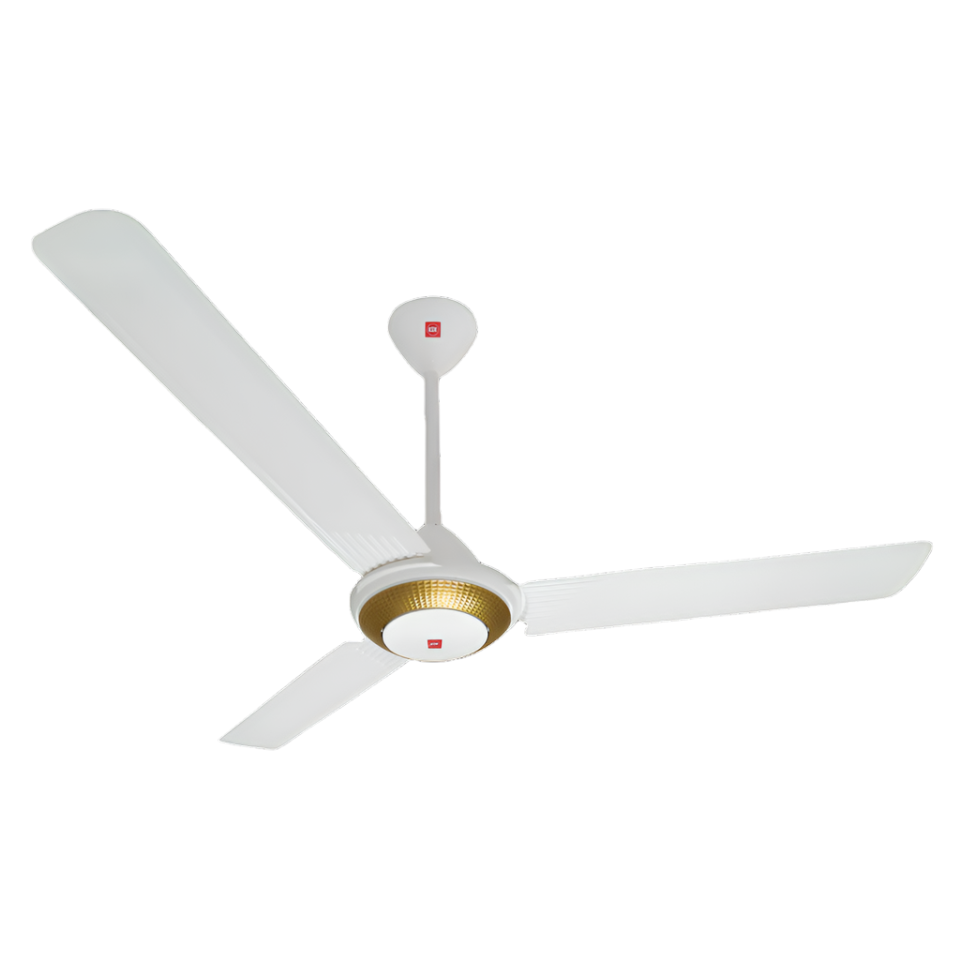 KDK 5-Speed Ceiling Fan with Safety & Diamond Ring Design - White
