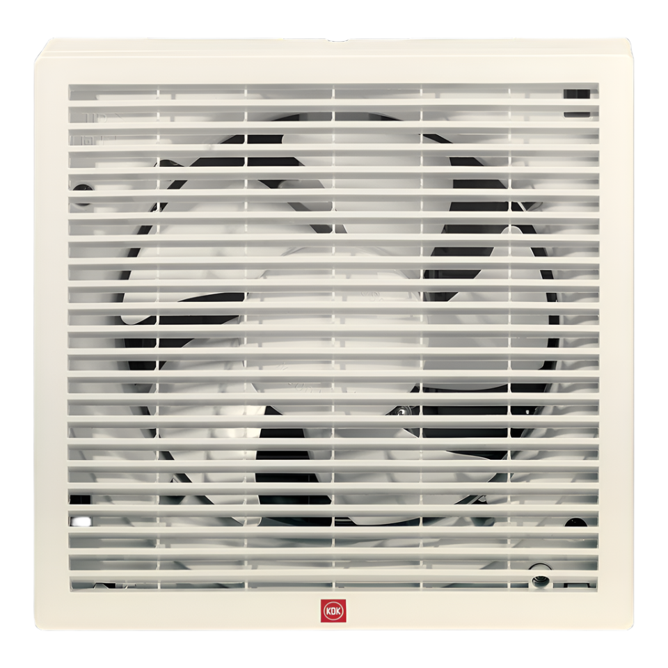 KDK 8-Inch Window-Mount Exhaust Fan with Electric Shutter