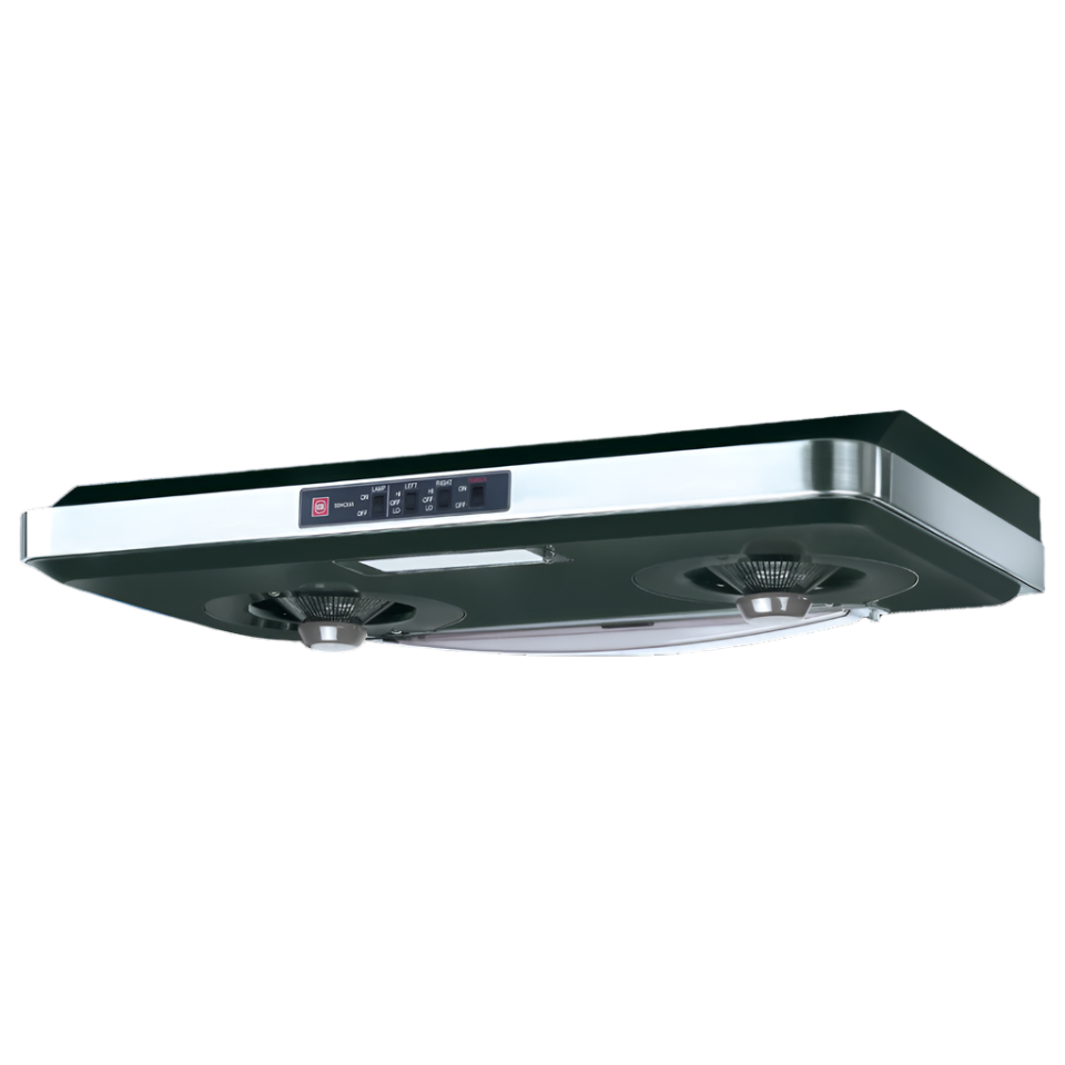 KDK 90cm Wall-Mount Kitchen Range Hood Twin Motor