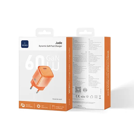 WiWU Jade 60W AVS GaN Fast Charger Wi-G037