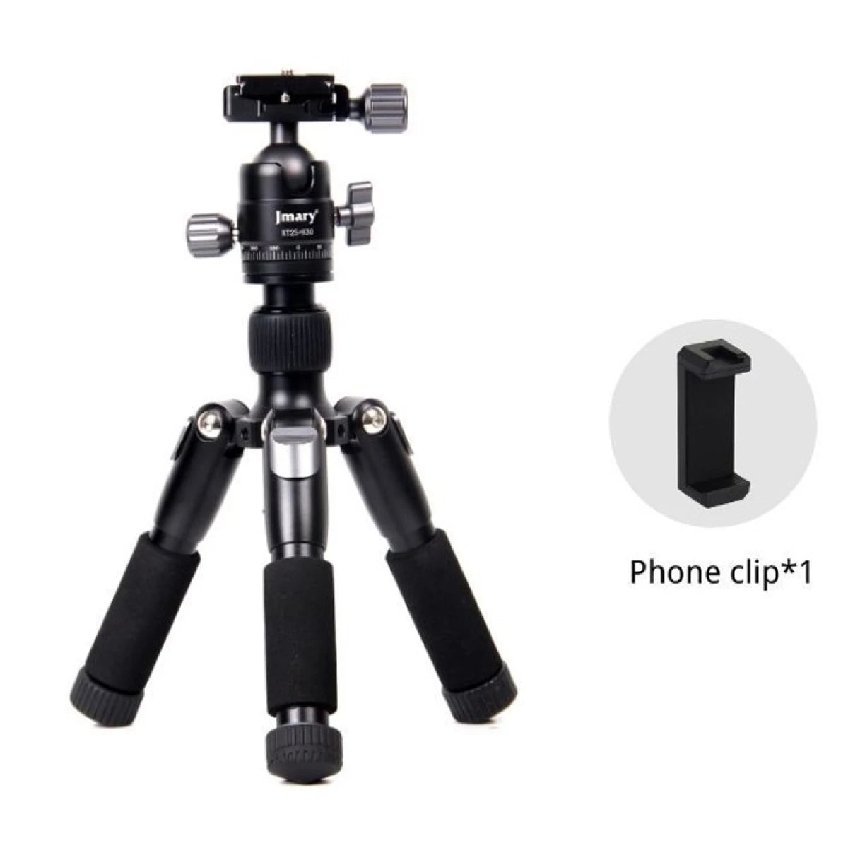 Jmary KT25+H30 Mini Desktop Tripod – Lightweight & Compact
