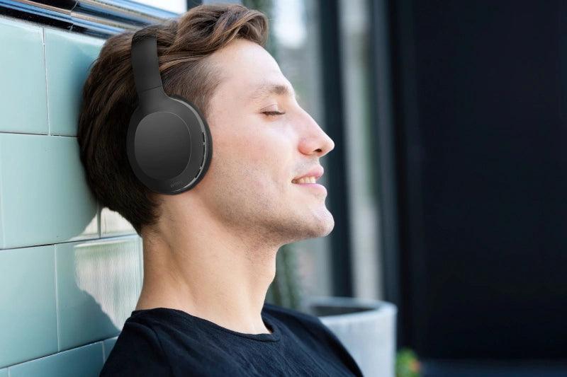 سماعة رأس WIWU لاسلكية بتقنية البلوتوث وسماعة رأس ستيريو Bach