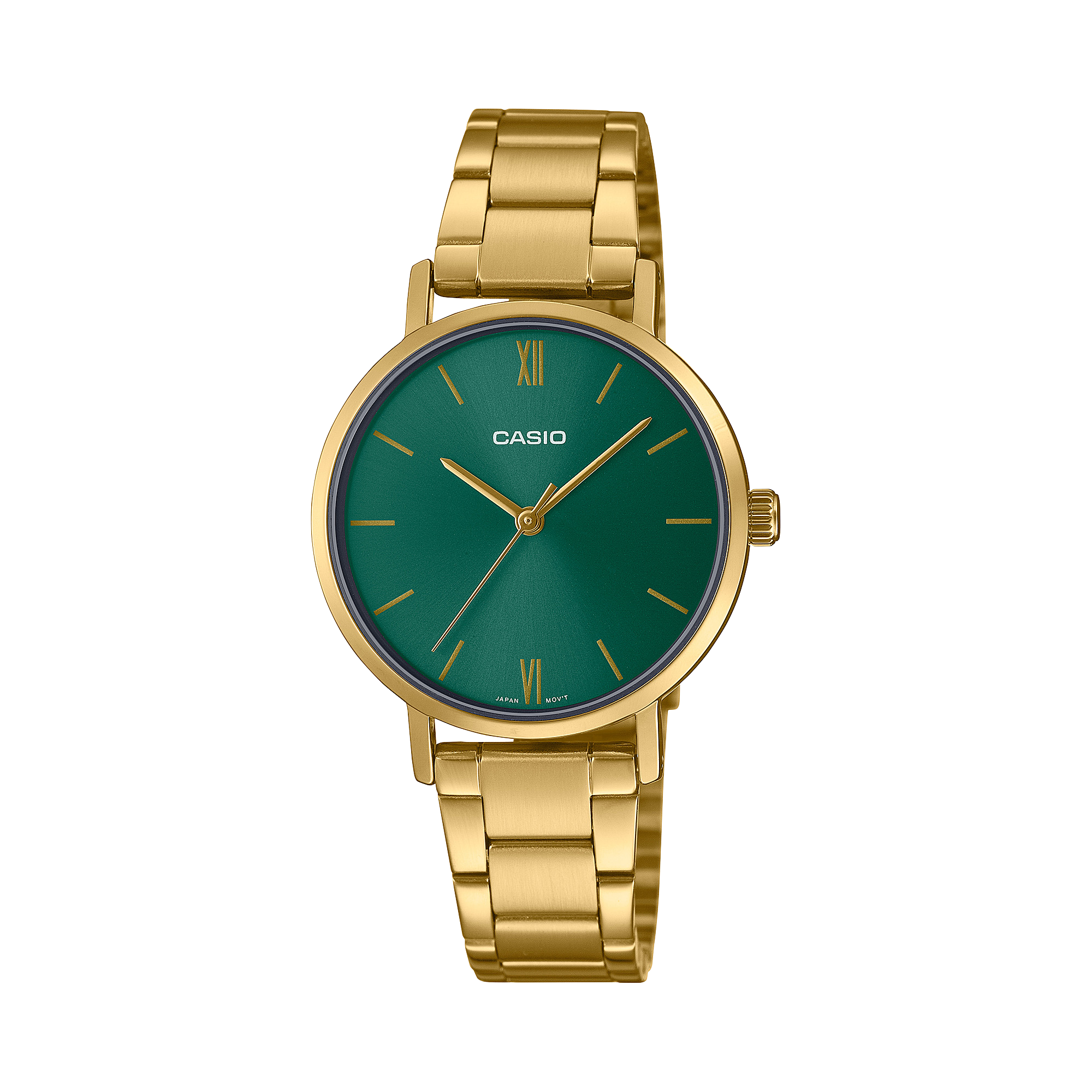 Casio LTP-VT02G-3A Stainless Steel Gold Watch , Women Watches