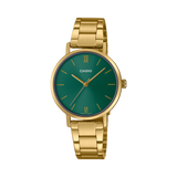 Casio LTP-VT02G-3A Stainless Steel Gold Watch , Women Watches