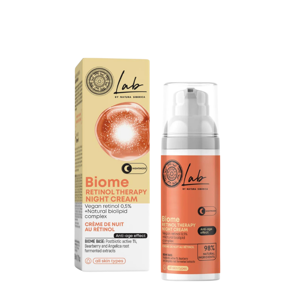 Lab Biome Retinol Night Cream 0.5% – 50ml | Gentle Plant-Based Care