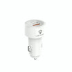 LENYES CA878 Car Charger – 38W Fast Charging – White