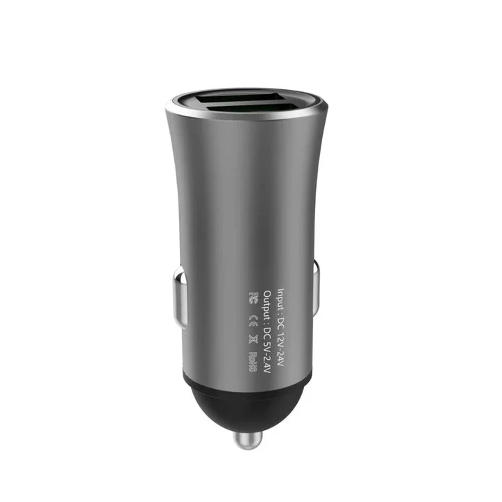 Lenyes CA856 Dual USB Fast Car Charger – Black