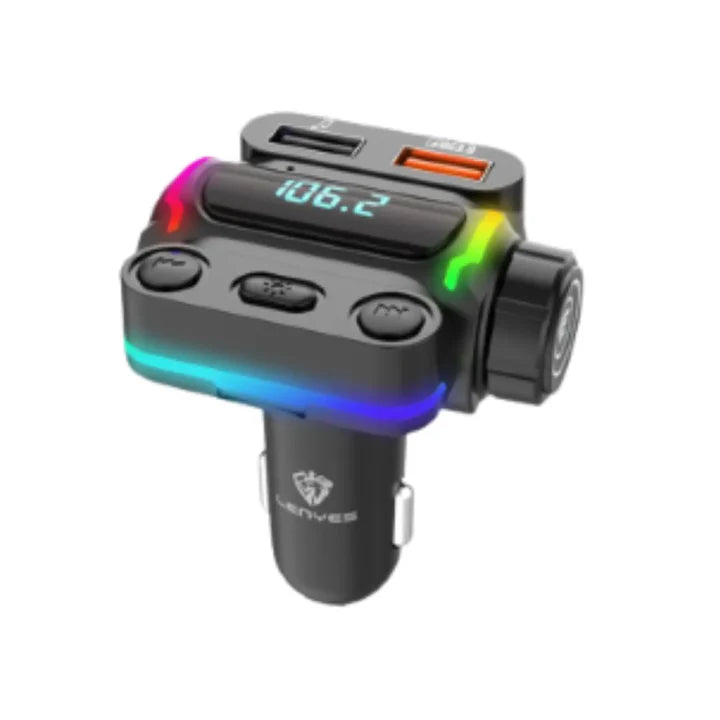 Lenyes CA886 Fast Wireless Car Charger 38W – Black