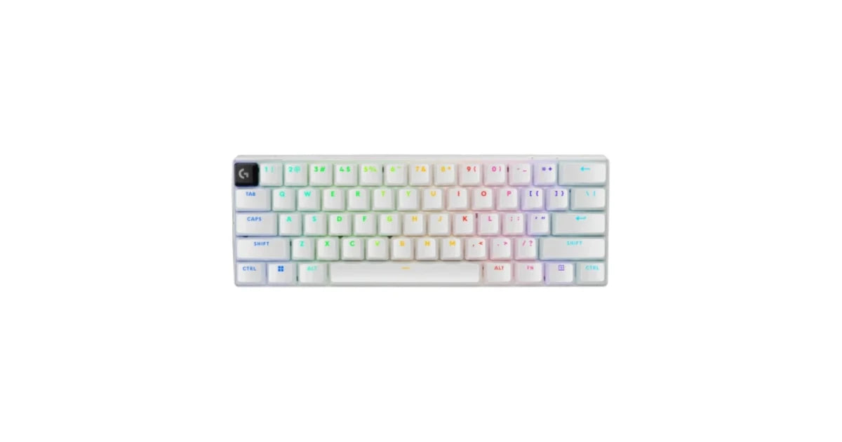 Logitech G PRO X 60 LIGHTSPEED Wireless Gaming Keyboard – White – 920-011930