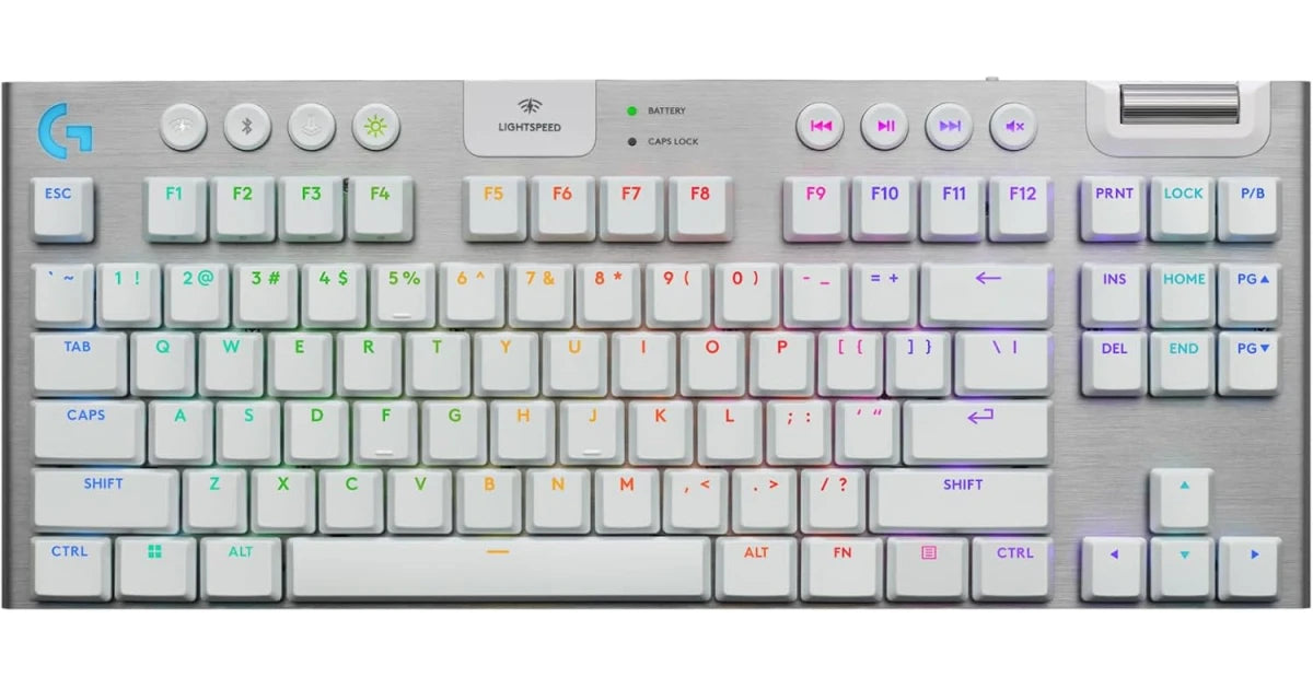 Logitech G915 X LIGHTSPEED TKL Wireless Gaming Keyboard – White – 920-012737