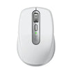 Logitech MX Anywhere 3S Compact Wireless Mouse – Pale Grey, 8K DPI, Fast Scrolling, Bluetooth & USB-C – 910-006930