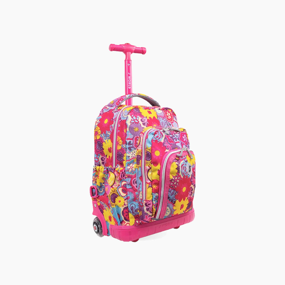 J World Lollipop Kids Rolling Backpack with Lunch Bag (16 Inch)