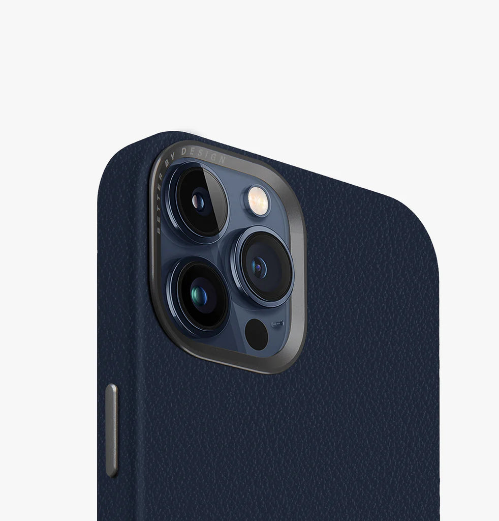 غطاء iPhone 15 Pro Max UNIQ LYDEN MagClick – Navy Blue