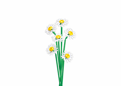 Sluban Pleyerid Daisy Building Set - 255 Pieces | Educational Flower Bricks