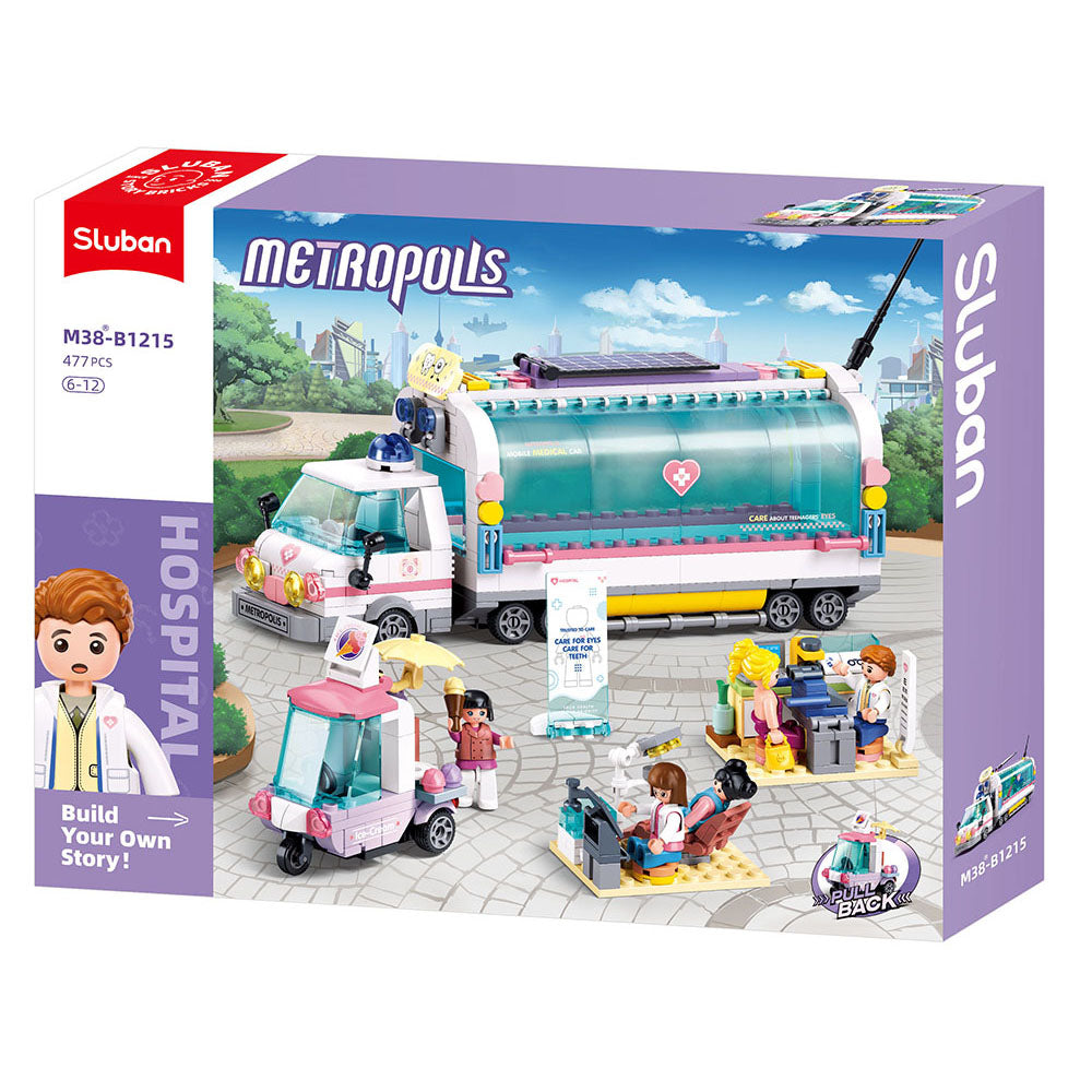 Sluban - Metropolis Doctor - Mobile Nursing Car (Pullback) | M38-B1215