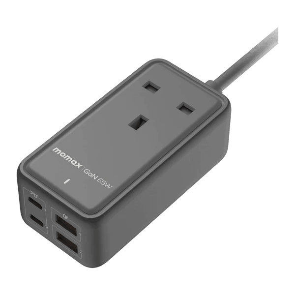 MOMAX ONEPLUG 65W GaN Extension Cord with USB Ports