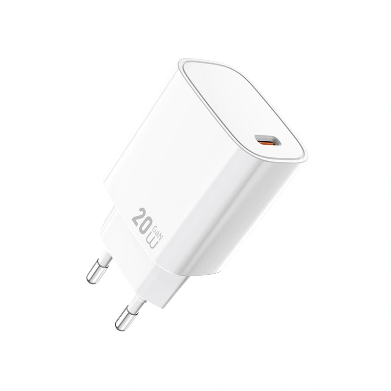 WiWU Essen GaN 20W PD USB-C Wall Charger – Smart & Fast