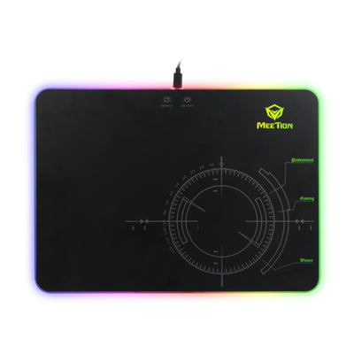 لوحة ماوس ألعاب MeeTion بإضاءة خلفية متوهجة RGB LED
