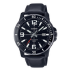 Casio, MTP-VD01BL-1BVUDF, Men's Watch - Black Leather
