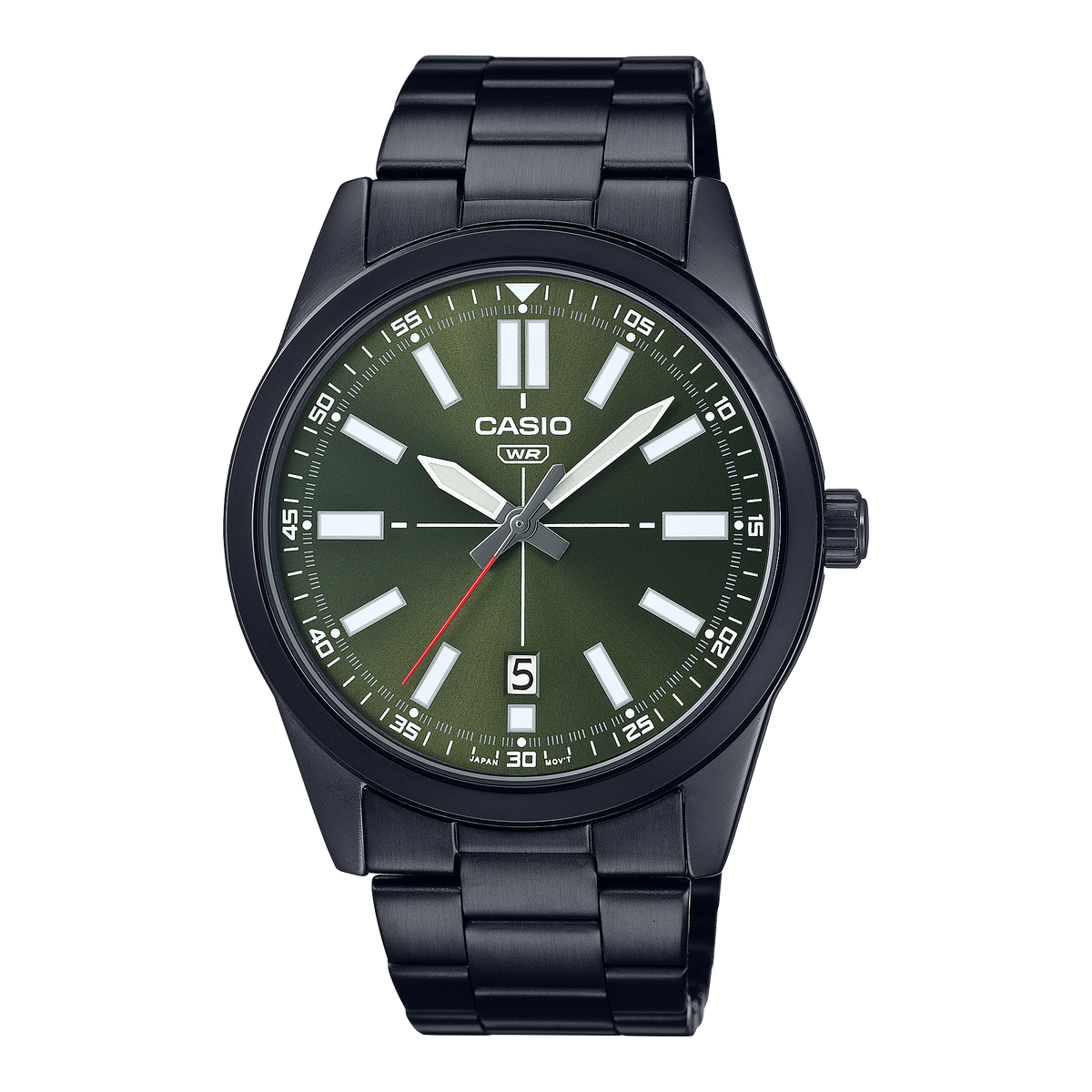 Casio MTP-VD02B-3E Men's Black IP Stainless Steel