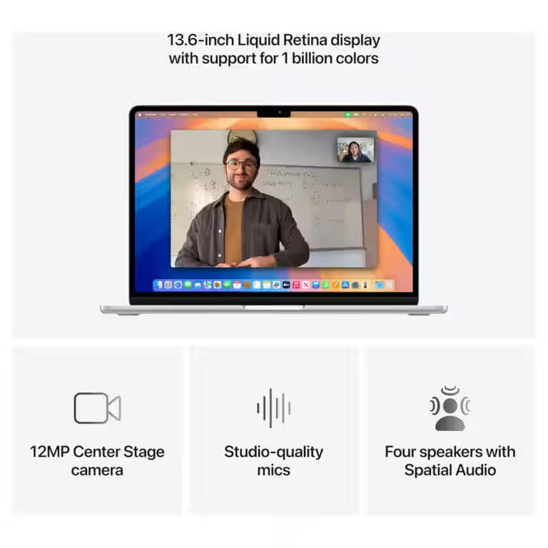 Apple MacBook Air 13″ (Early 2025) – M4 Chip, 16GB RAM, 256GB SSD, 13.6″ Liquid Retina, 18H Battery | Midnight