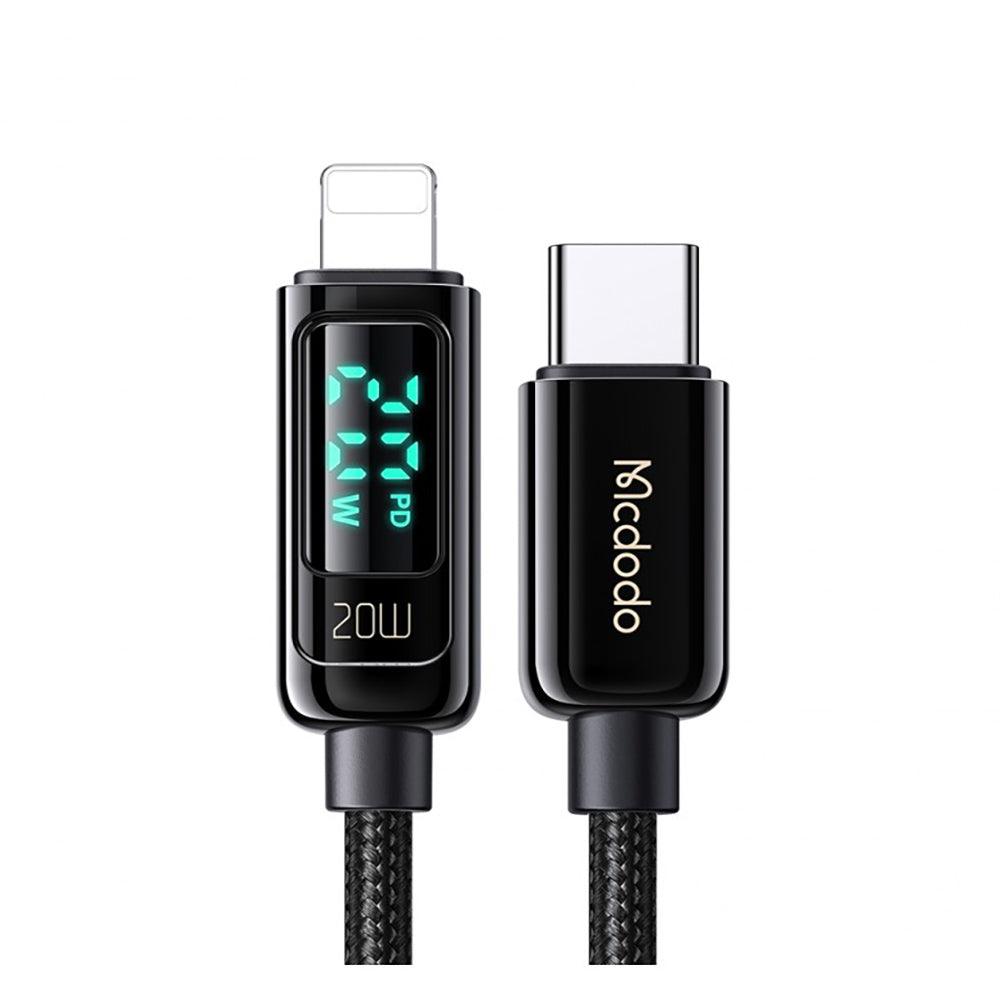 Mcdodo 20W PD Type C to Lightning Cable Fast Charge 1.2M - Black