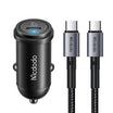 Mcdodo 30W PD Car Charger with C to C Cable Fast Charging - Black