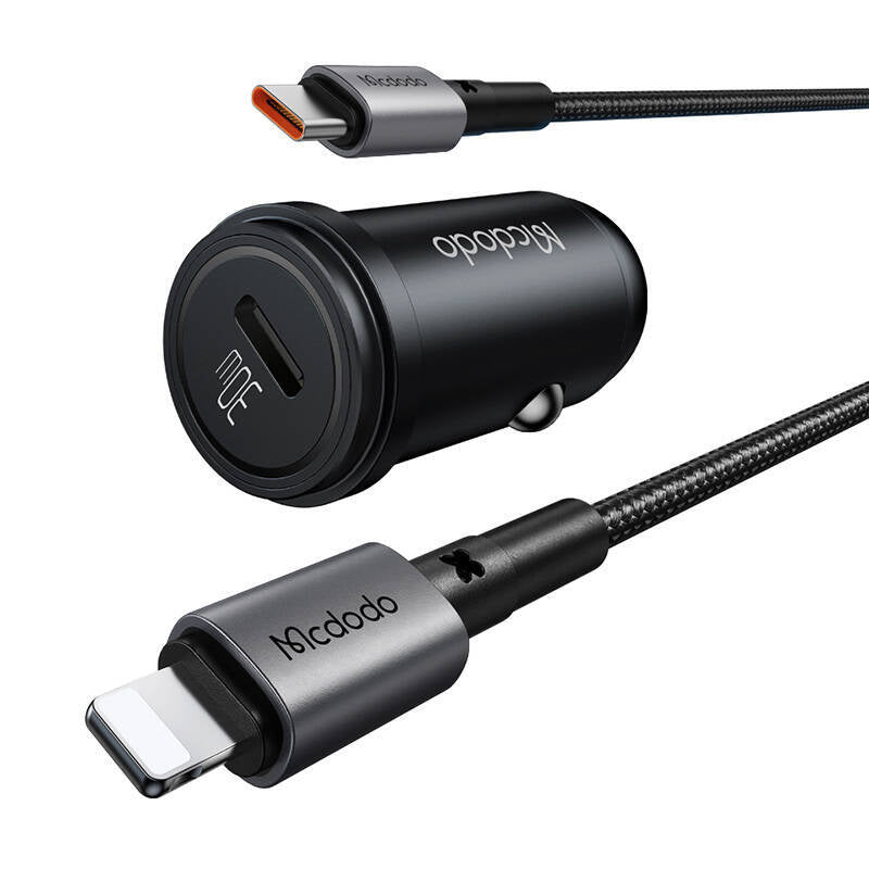 Mcdodo 30W USB C Car Charger with USB C to Lightning Cable