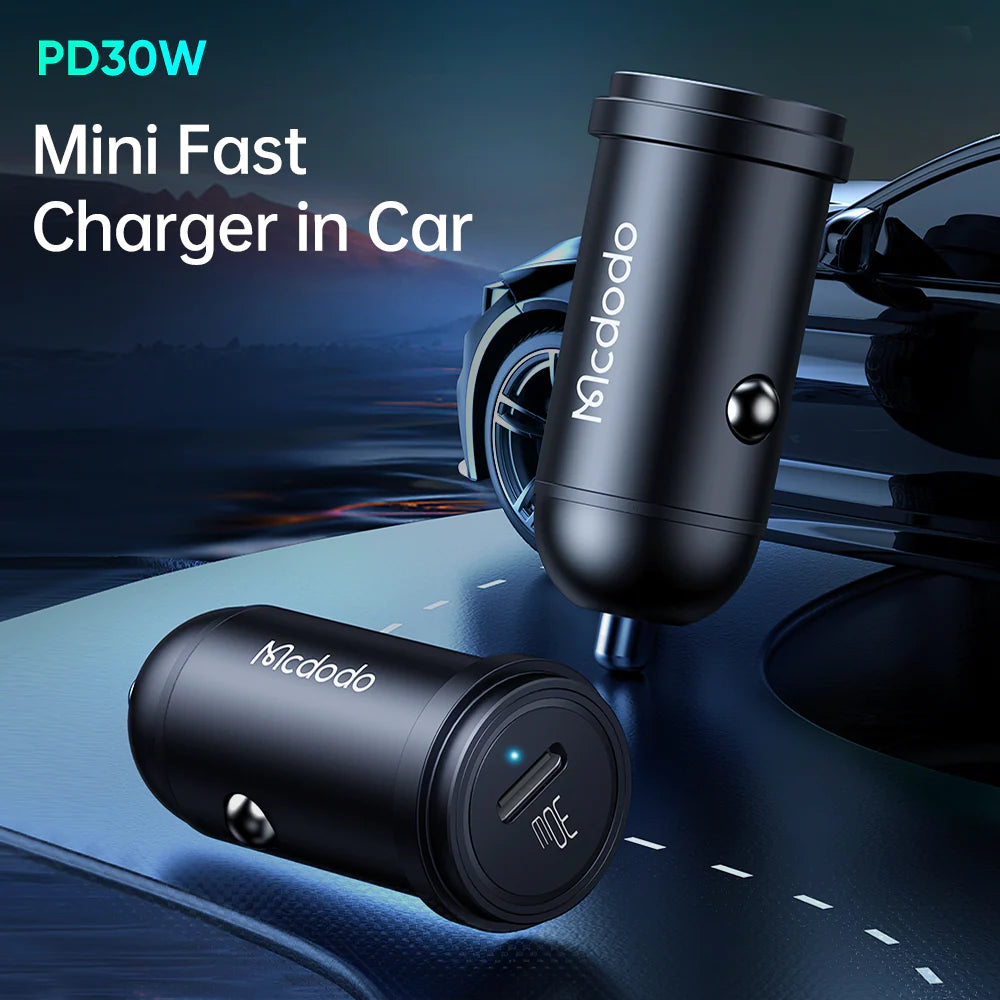 Mcdodo 30W USB C PD Fast Car Charger for On the Go Charging