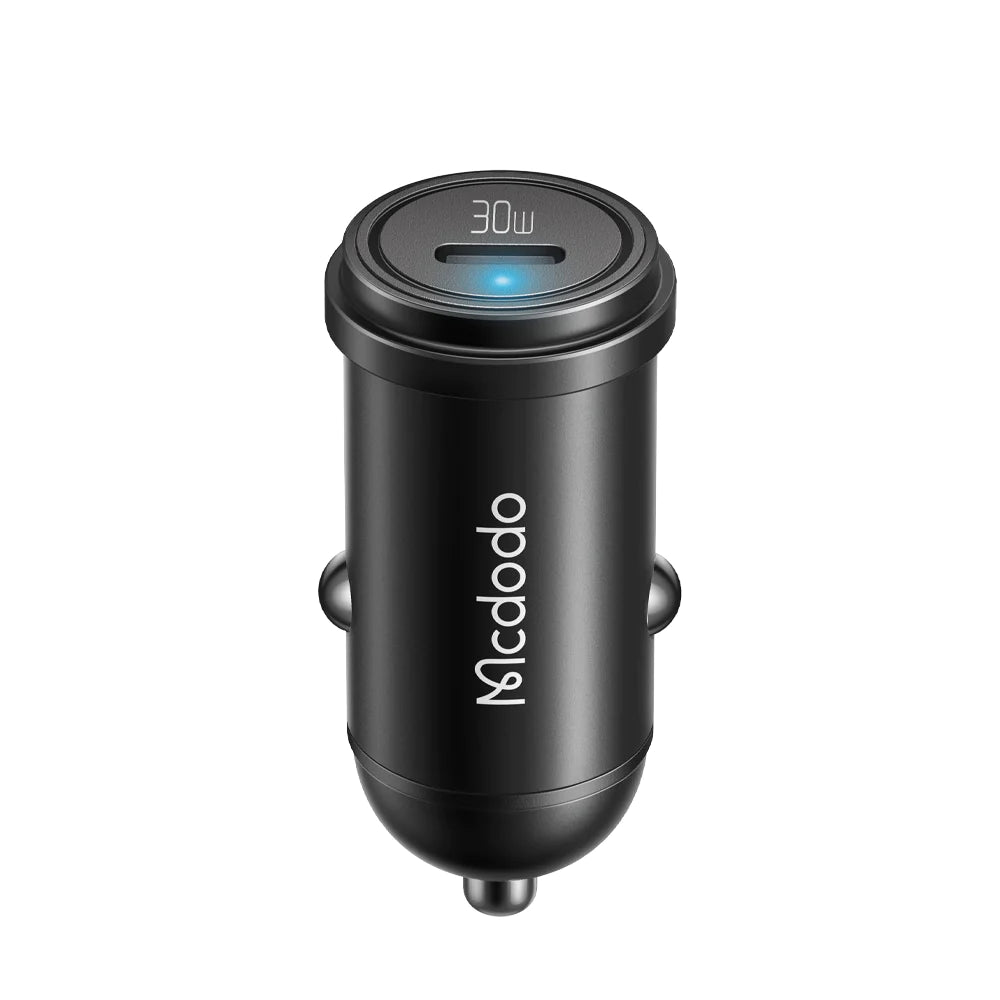 Mcdodo 30W USB C PD Fast Car Charger for On the Go Charging - Black
