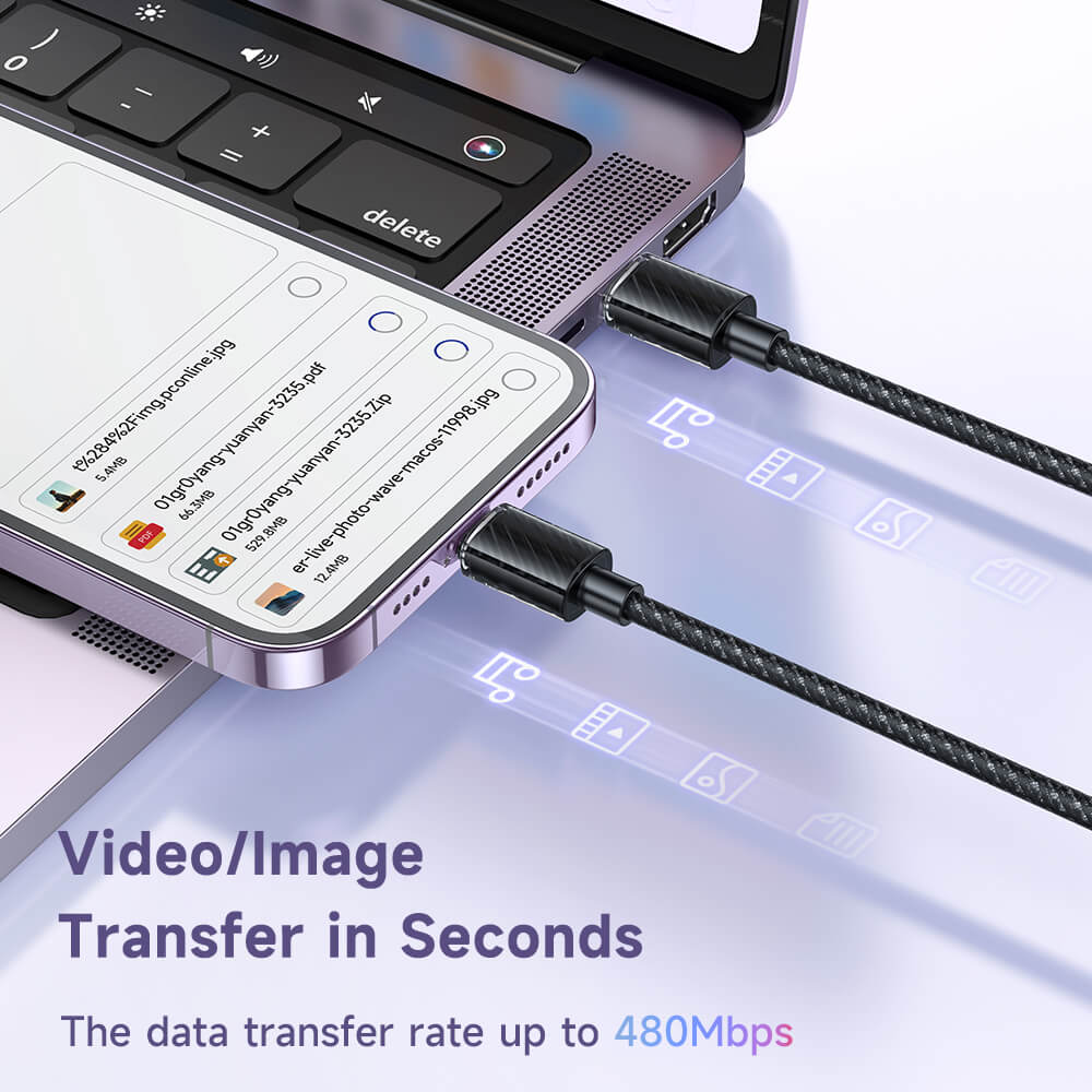 Mcdodo 36W Type C to Lightning Cable 1.2m  Fast Charging - Black